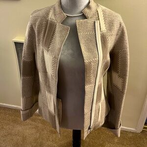 Alpaca and Llama wool blend  plaid Blazer S-M Made in Peru